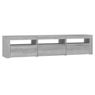 Prolenta Premium -  Meuble TV avec lumières LED Sonoma gris 180x35x40 cm