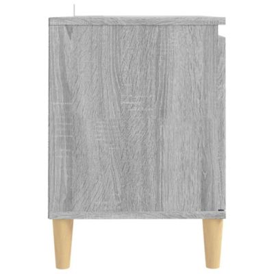Prolenta Premium -  Meuble TV avec pieds en bois solide Sonoma gris 103,5x35x50 cm