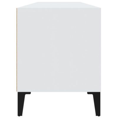 Prolenta Premium -  Meuble TV blanc 100x34,5x44,5 cm bois d'ingénierie