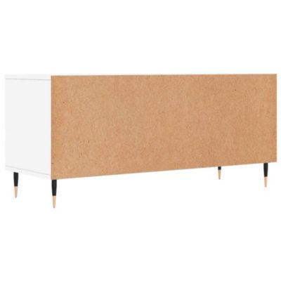 Prolenta Premium -  Meuble TV blanc 100x34,5x44,5 cm bois d'ingénierie