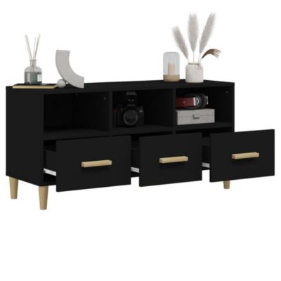 Prolenta Premium -  Meuble TV Blanc 102x36x50 cm Bois d'ingénierie