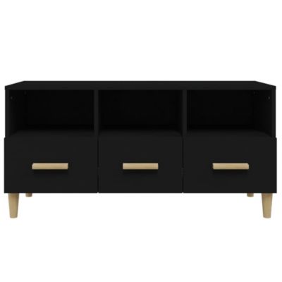 Prolenta Premium -  Meuble TV Blanc 102x36x50 cm Bois d'ingénierie