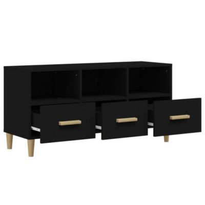 Prolenta Premium -  Meuble TV Blanc 102x36x50 cm Bois d'ingénierie