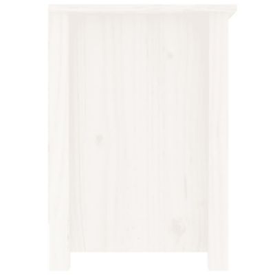 Prolenta Premium -  Meuble TV Blanc 103x36,5x52 cm Bois de pin massif
