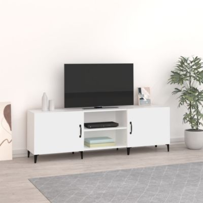 Prolenta Premium -  Meuble TV blanc 150x30x50 cm bois d'ingénierie