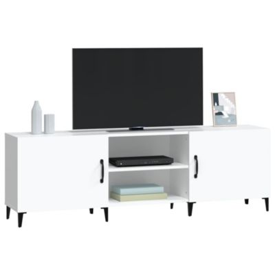 Prolenta Premium -  Meuble TV blanc 150x30x50 cm bois d'ingénierie
