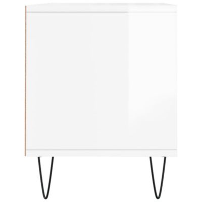 Prolenta Premium -  Meuble TV blanc brillant 100x34,5x44,5 cm bois d'ingénierie