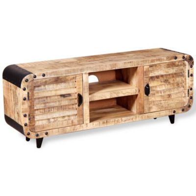 Prolenta Premium -  Meuble TV Bois de manguier massif 120x30x50 cm