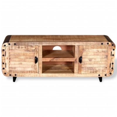 Prolenta Premium -  Meuble TV Bois de manguier massif 120x30x50 cm