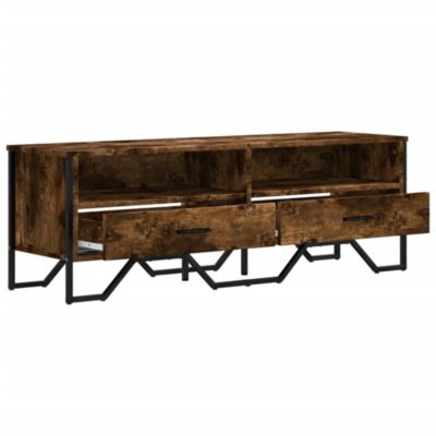 Prolenta Premium -  Meuble TV chêne fumé 122x34x41 cm bois d'ingénierie