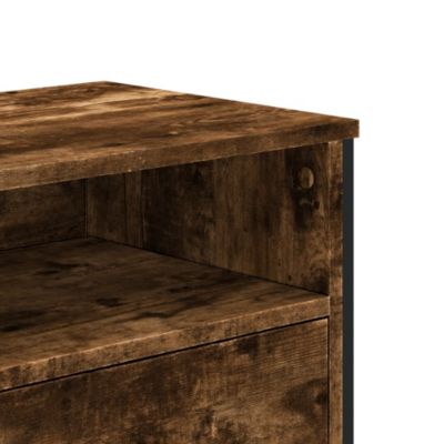 Prolenta Premium -  Meuble TV chêne fumé 122x34x41 cm bois d'ingénierie