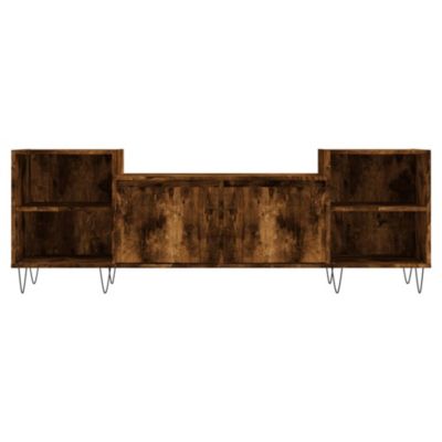 Prolenta Premium -  Meuble TV Chêne fumé 160x35x55 cm Bois d'ingénierie