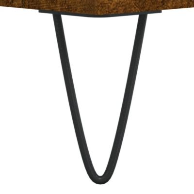 Prolenta Premium -  Meuble TV Chêne fumé 160x35x55 cm Bois d'ingénierie