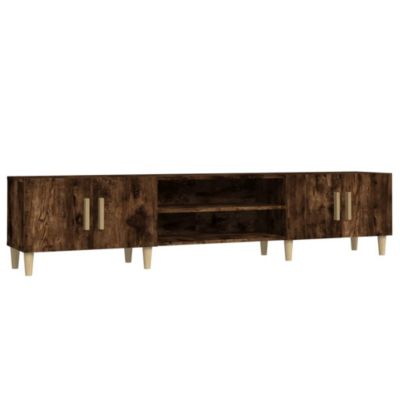 Prolenta Premium -  Meuble TV chêne fumé 180x31,5x40 cm bois d'ingénierie