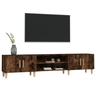 Prolenta Premium -  Meuble TV chêne fumé 180x31,5x40 cm bois d'ingénierie