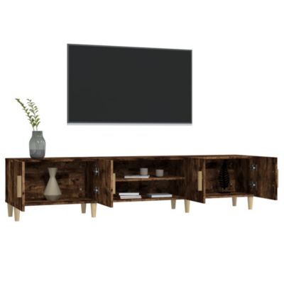 Prolenta Premium -  Meuble TV chêne fumé 180x31,5x40 cm bois d'ingénierie