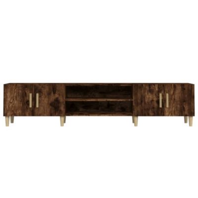 Prolenta Premium -  Meuble TV chêne fumé 180x31,5x40 cm bois d'ingénierie
