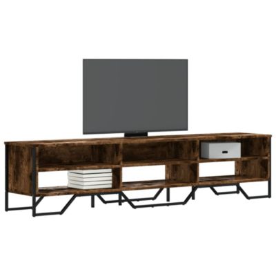 Prolenta Premium -  Meuble TV chêne fumé 180x34x41 cm bois d'ingénierie