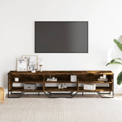 Prolenta Premium -  Meuble TV chêne fumé 180x34x41 cm bois d'ingénierie