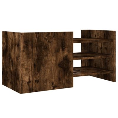 Prolenta Premium -  Meuble TV chêne fumé 80x35x40 cm bois d'ingénierie