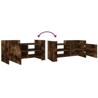 Prolenta Premium -  Meuble TV chêne fumé 80x35x40 cm bois d'ingénierie