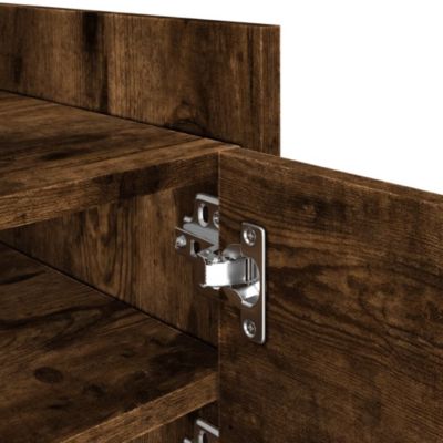 Prolenta Premium -  Meuble TV chêne fumé 80x35x40 cm bois d'ingénierie