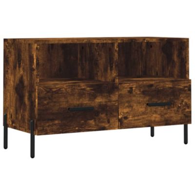 Prolenta Premium -  Meuble TV Chêne fumé 80x36x50 cm Bois d'ingénierie
