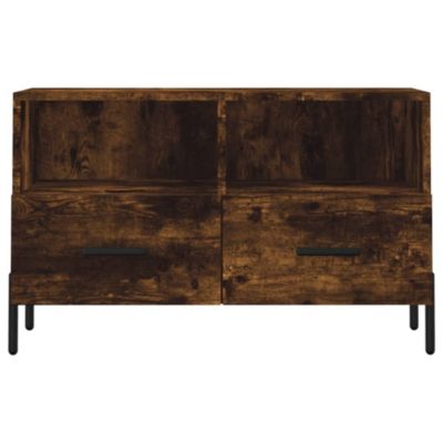 Prolenta Premium -  Meuble TV Chêne fumé 80x36x50 cm Bois d'ingénierie