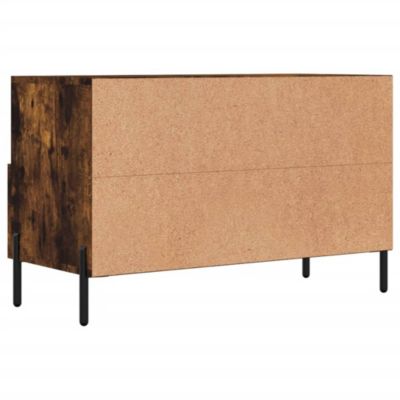 Prolenta Premium -  Meuble TV Chêne fumé 80x36x50 cm Bois d'ingénierie