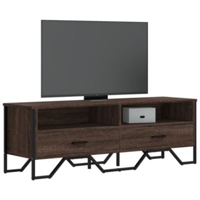 Prolenta Premium -  Meuble TV chêne marron 122x34x41 cm bois d'ingénierie