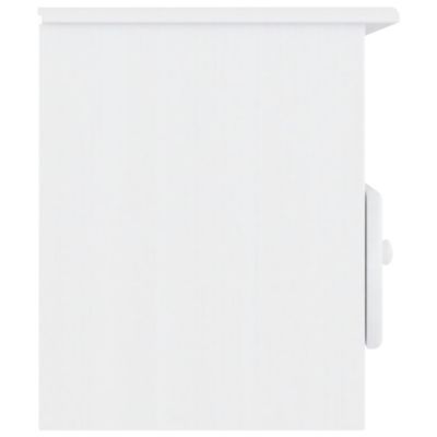 Prolenta Premium -  Meuble TV et tiroirs ALTA blanc 100x35x41 cm bois massif de pin