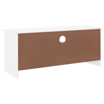 Prolenta Premium -  Meuble TV et tiroirs ALTA blanc 100x35x41 cm bois massif de pin