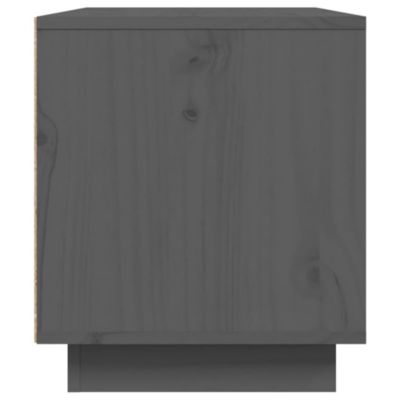 Prolenta Premium -  Meuble TV Gris 80x35x40,5 cm Bois de pin massif