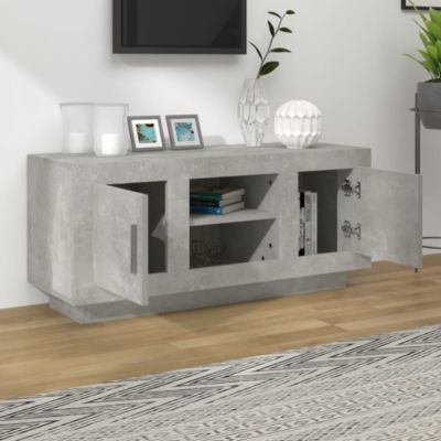 Prolenta Premium -  Meuble TV gris béton 102x35x45 cm bois d'ingénierie