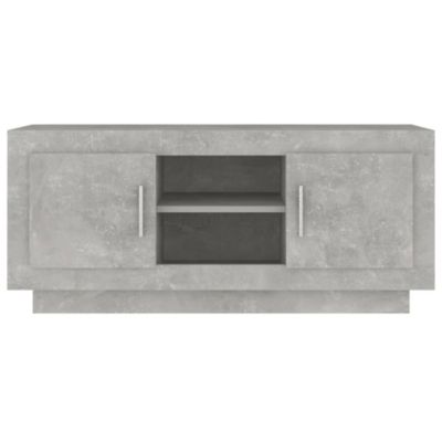 Prolenta Premium -  Meuble TV gris béton 102x35x45 cm bois d'ingénierie