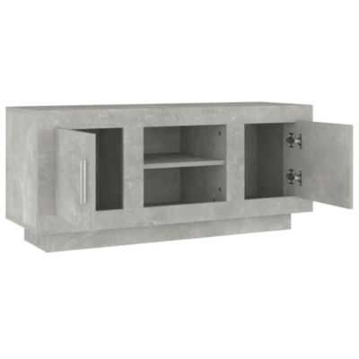 Prolenta Premium -  Meuble TV gris béton 102x35x45 cm bois d'ingénierie