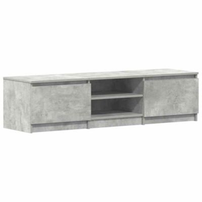 Prolenta Premium -  Meuble TV Gris béton 140x40x35,5 cm Bois d'ingénierie