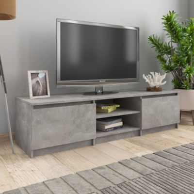 Prolenta Premium -  Meuble TV Gris béton 140x40x35,5 cm Bois d'ingénierie