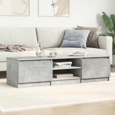 Prolenta Premium -  Meuble TV Gris béton 140x40x35,5 cm Bois d'ingénierie