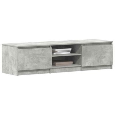 Prolenta Premium -  Meuble TV Gris béton 140x40x35,5 cm Bois d'ingénierie