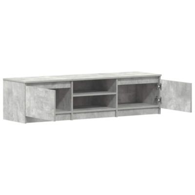 Prolenta Premium -  Meuble TV Gris béton 140x40x35,5 cm Bois d'ingénierie