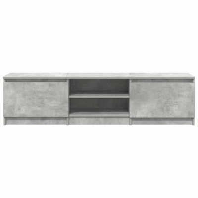 Prolenta Premium -  Meuble TV Gris béton 140x40x35,5 cm Bois d'ingénierie