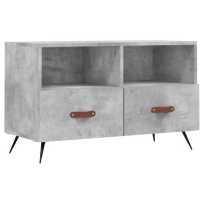 Prolenta Premium -  Meuble TV Gris béton 80x36x50 cm Bois d'ingénierie
