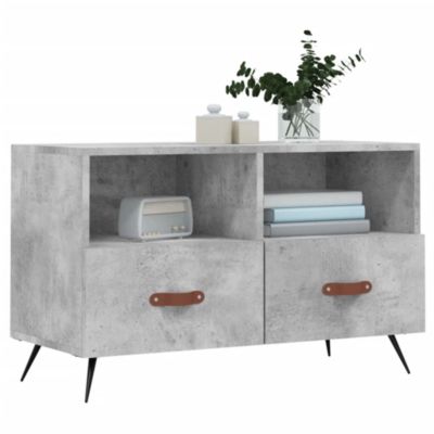 Prolenta Premium -  Meuble TV Gris béton 80x36x50 cm Bois d'ingénierie