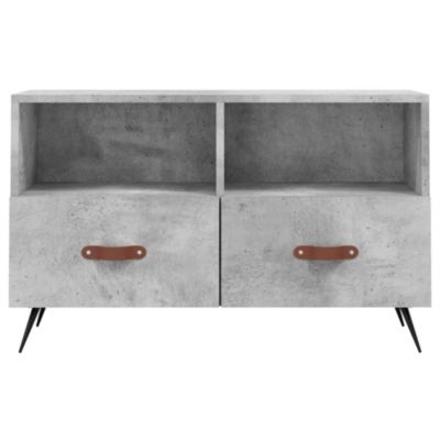 Prolenta Premium -  Meuble TV Gris béton 80x36x50 cm Bois d'ingénierie