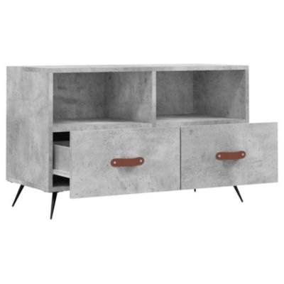 Prolenta Premium -  Meuble TV Gris béton 80x36x50 cm Bois d'ingénierie