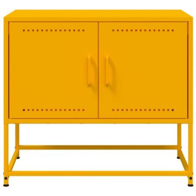 Prolenta Premium -  Meuble TV jaune moutarde 68,5x39x60,5 cm acier