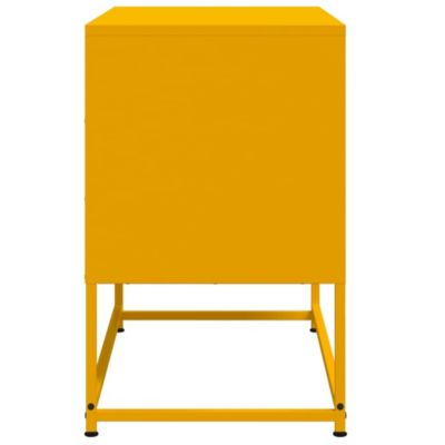 Prolenta Premium -  Meuble TV jaune moutarde 68,5x39x60,5 cm acier