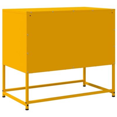 Prolenta Premium -  Meuble TV jaune moutarde 68,5x39x60,5 cm acier