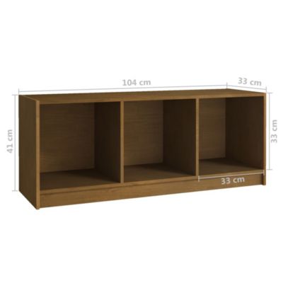 Prolenta Premium -  Meuble TV Marron miel 104x33x41 cm Bois de pin massif